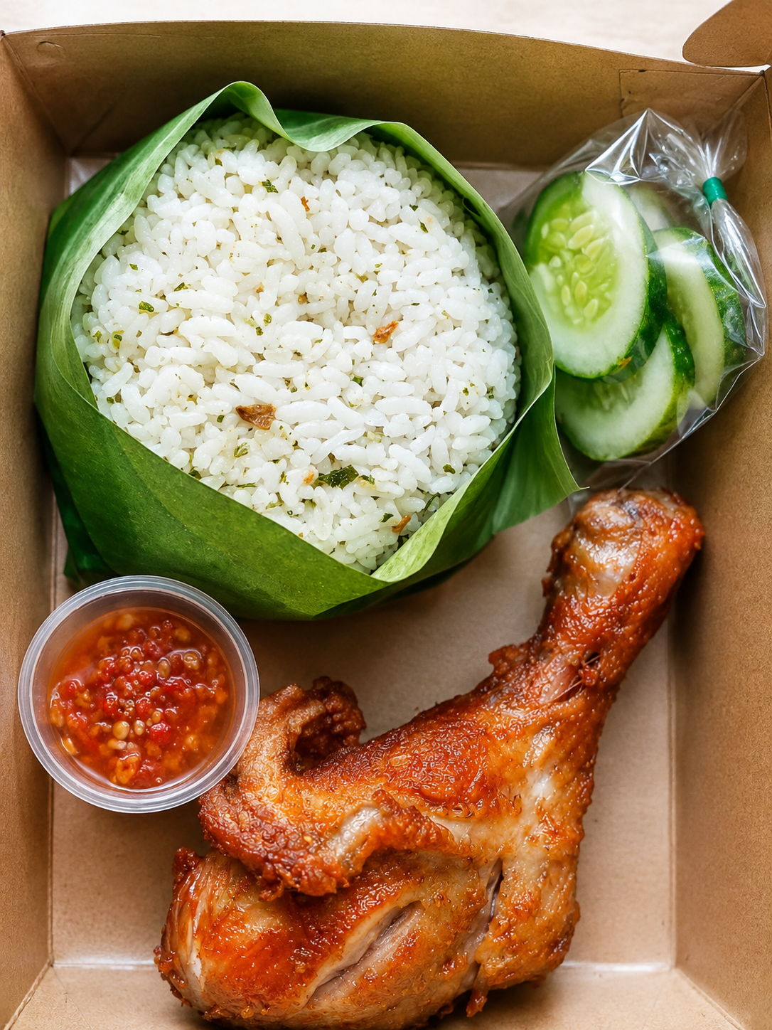 Nasi Jeruk Ayam Goreng Rajawali Corner Catering